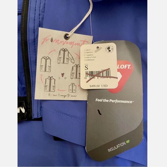 FP Movement Shred-It 5-in-1 Hooded Jacket in Blue Size S New w/ Tag MSRP $498 - Picture 8 of 12